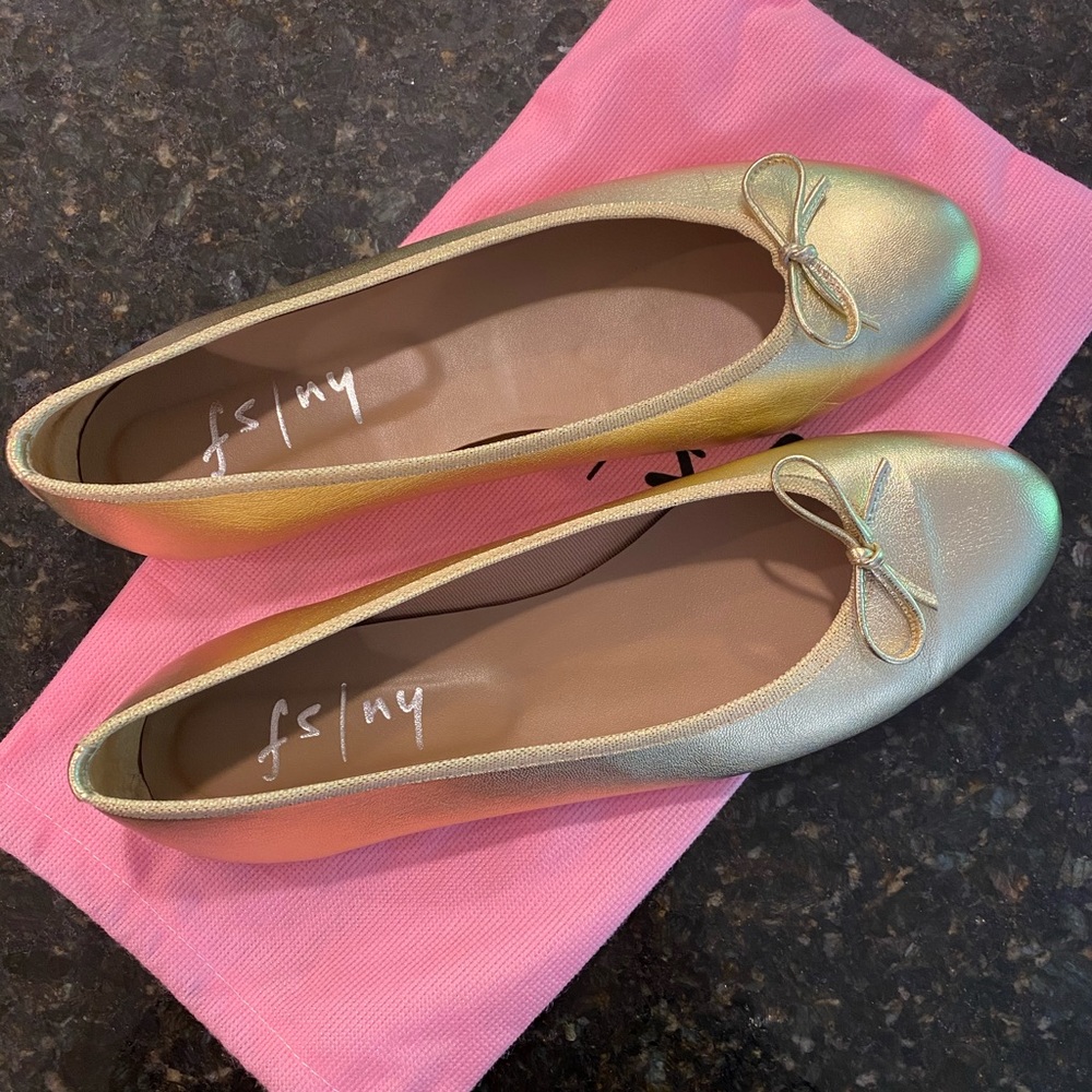 French Sole Emerald Leather Flat